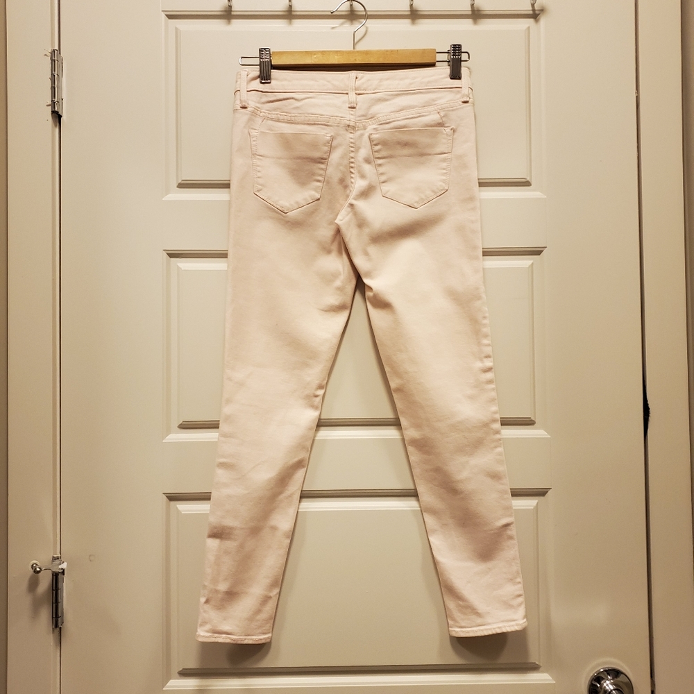 Mossimo Light Pink Mid Rise Denim Legging Crop